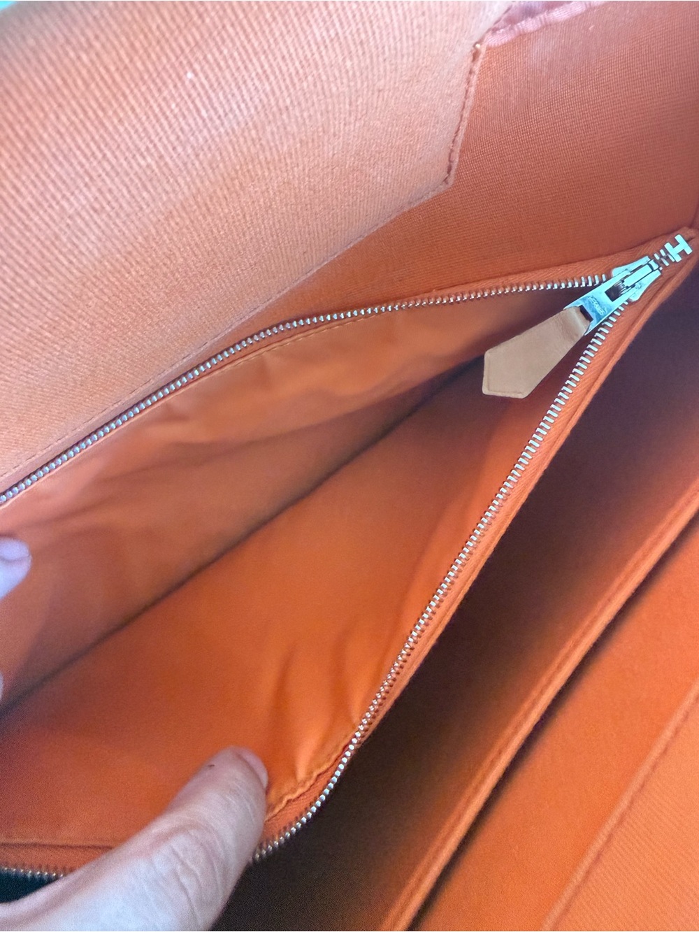 Hermes Orange Cabag Tote - Picture 5 of 11